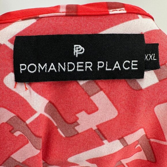 Pomander Place x Tuckernuck Red Chain Colette Dress sz XXL Long Sleeve Tie Waist - Picture 9 of 9